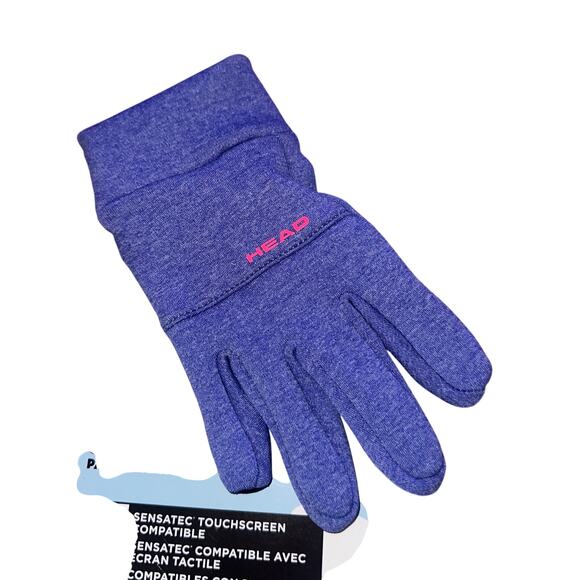 NWT HEAD Kids’ Touchscreen Gloves. Medium Purple - Picture 3 of 4